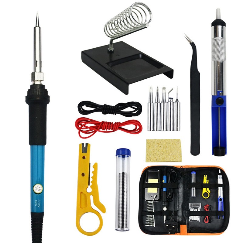 15 PCS Soldering Gun Kit with Storage Bag 60W Handheld
