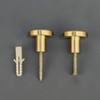 EVERGD 27mm Pure Copper Handle Shell Brass Gold Wardrobe Kitchen
