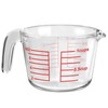 BZTT Glass Measuring Cup with V-Shaped Spout & Insulated Handle,