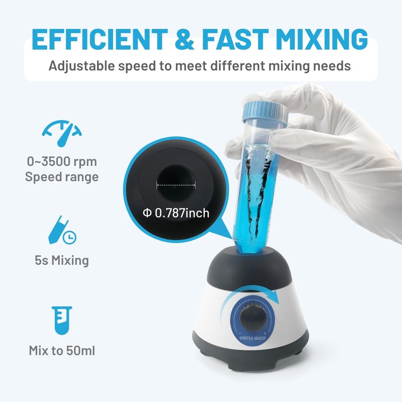 Mini Vortex Mixer with Touch Start Function, Lab Mixing, Nail