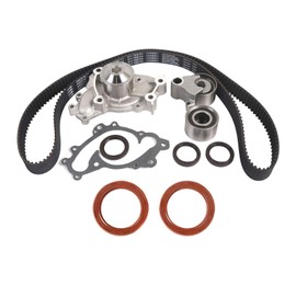 MPLUS Timing Belt Water Pump Kit W/Front Camshaft Seal Compatible with 1999-2003 Lexus RX300, 2003 Toyota Sienna 3.0L 2995CC V6 DOHC 24V
