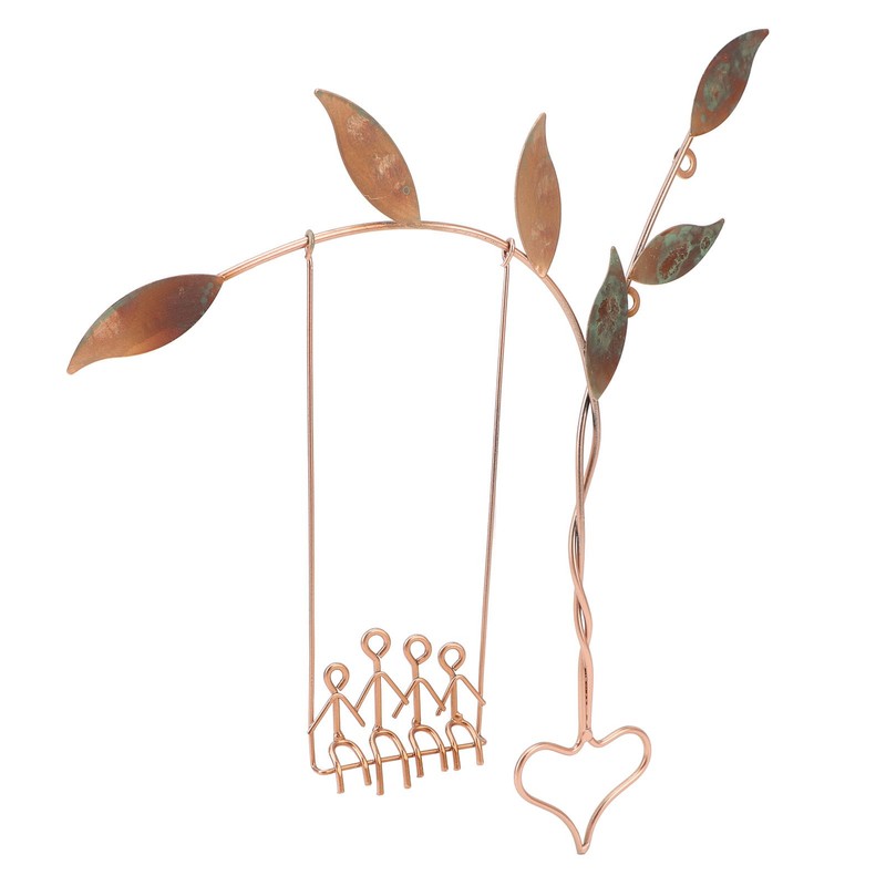 Wall Swing Sculpture Metal Romantic Stress Relief Handcrafted Wall Art