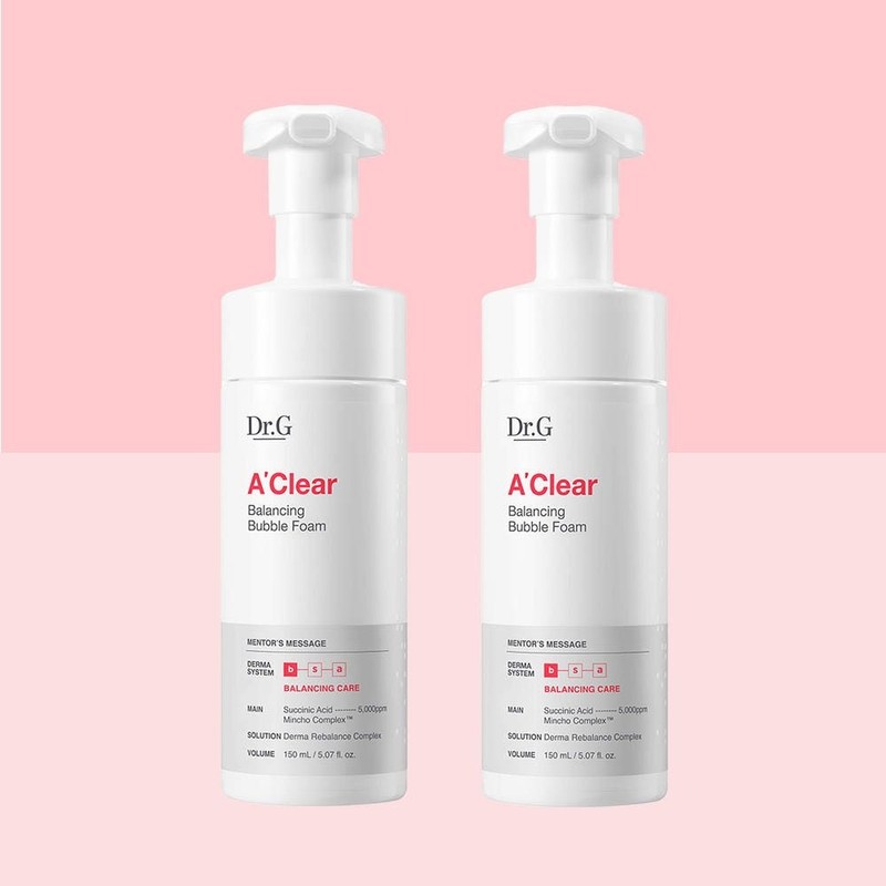 Dr.G 닥터지 에이클리어 밸런싱 버블폼 150ml 2개