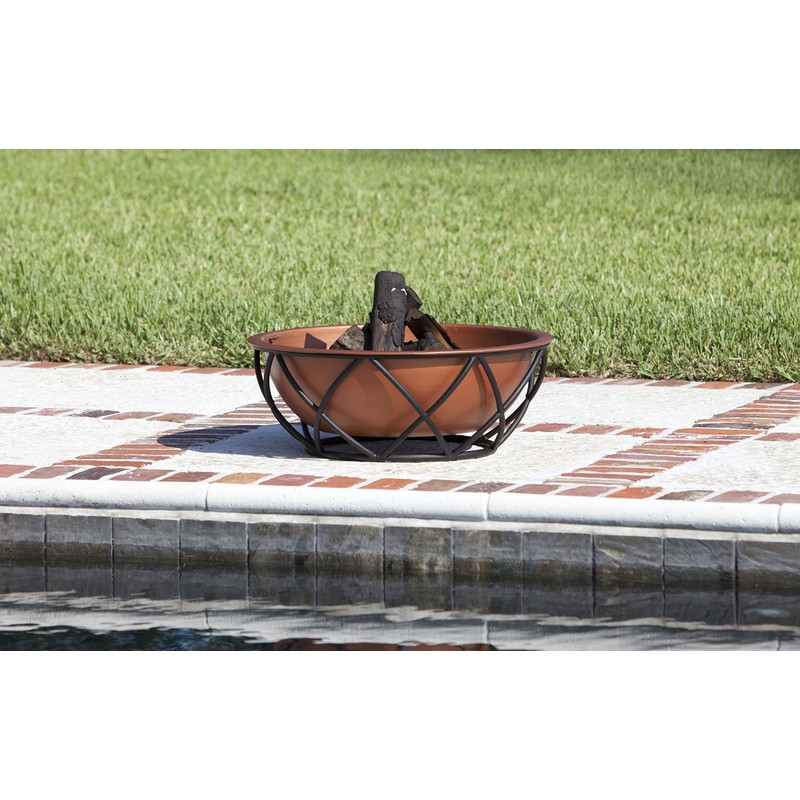 Fire Sense Barzelonia Round Copper Look Fire Pit