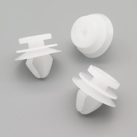 VVO Fasteners- White Plastic Side Body Moulding Strip Trim Clips for Land Rover Range Rover, Range Rover Evoque, Range Rover Sport, (Pack of 10)