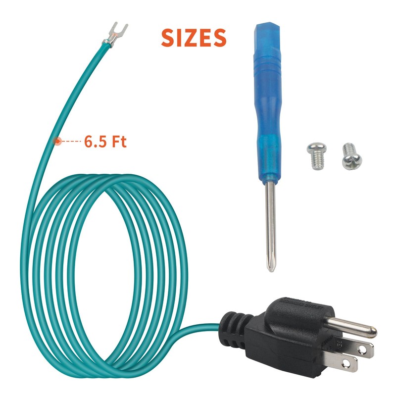 Shielded Ethernet Patch Panel Bond Ground Extension Cord –14AWG (Y-Terminal