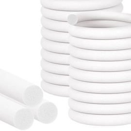 MYFAMIREA 20FT Backer Rod 1 Inch EPDM Rubber Caulk Saver Weather Strip Seal Concrete Expansion Joint Filler for Gaps and Joints, White