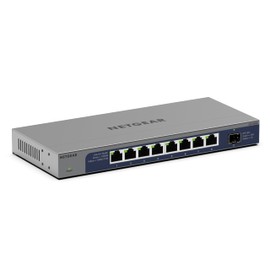 NETGEAR 8-Port 1G/10G Gigabit Ethernet Unmanaged Switch (GS108X) - with 1 x 10G SFP+, Desktop or Wall-Mount, Limited Lifetime Protection