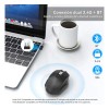 Mouse Inalámbrico M100 Ratón Bluetooth + 2.4g Recargable Silencioso Ergonómico