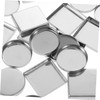 minkissy Eyeshadow Dispenser 30pcs Empty Metal Pans for Makeup Palette