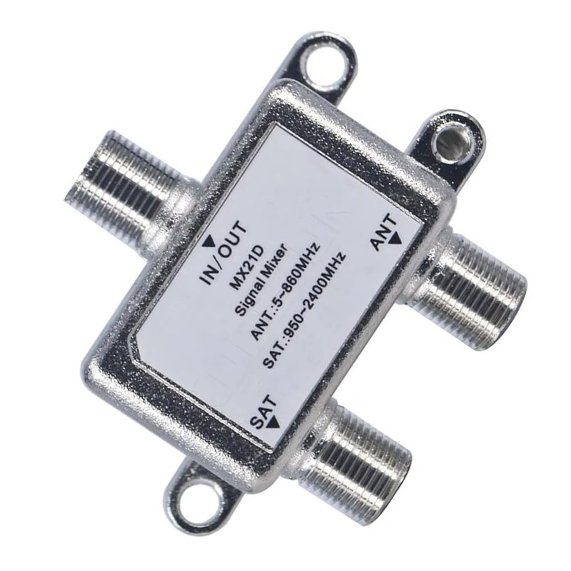 Peakloong 2 Way TV Antenna Satellite Splitter Coaxial Cable Antenna