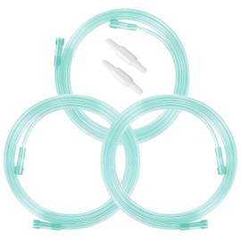3-Pack 7ft Crush-Resistant Oxygen Tubing with Connectors