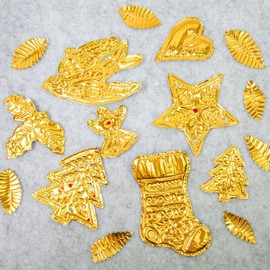 Foil Sheets for Crafts | Handmade Foil Paper Craft Kit | Silver Shiny Crafting Accessory with Shimmer Engraving Art Embossing for Kids Adults Creative Projects