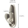 Command Outdoor Metal Hook, 1 Large Wall Hook 2 Water