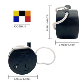 LEPEVNEY Tally Counter Digital LCD Electronic Handheld 5-Digit Number Count Clicker Yellow Pack of 2