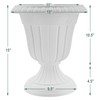 Arcadia Garden Products PL10CP Classic Traditional Plastic Urn Planter Indoor/Outdoor,