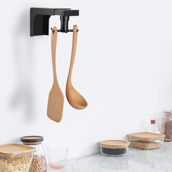 Linkidea Cabinet Kitchen Hook, 360 °Rotation Kitchen Hanging Rack for