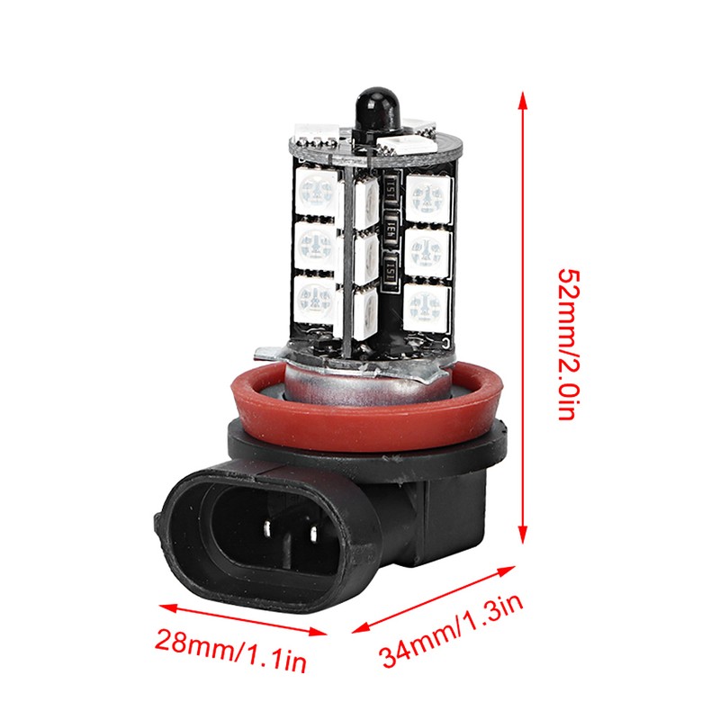 Colorful LED Fog Light Strobe Blub with Remote Control 12-24V