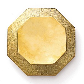 eJoyce Vintage Octagon Metal Belt Buckle, Vintage Fashion Jewelry by 1 pc, 2-7/8'' x 2-7/8", LT-5517 (Gold)