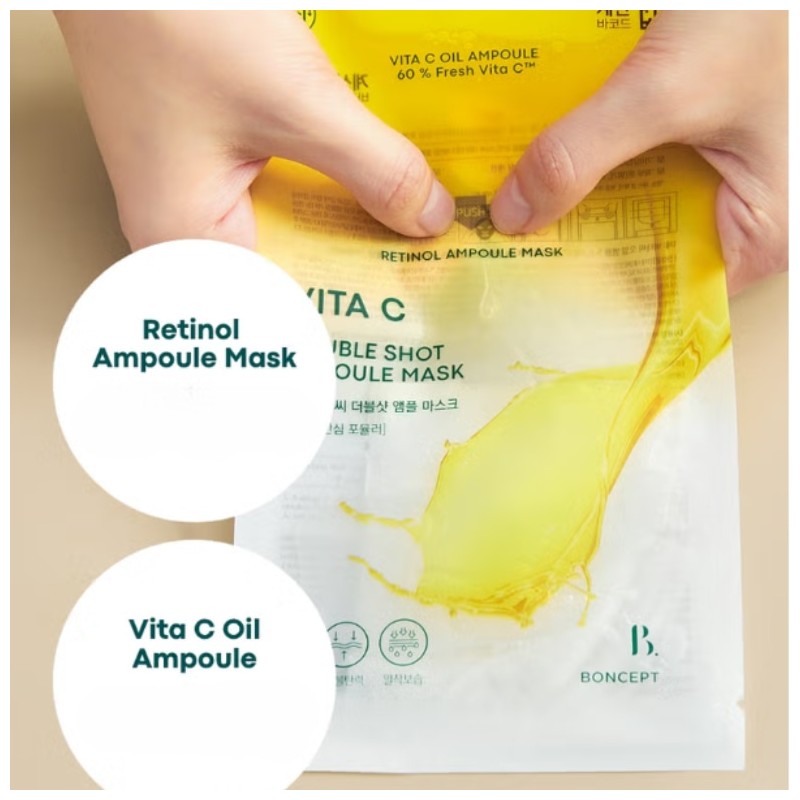 BONCEPT Vita C Double Shot Ampoule Mask 34.5g 1ea