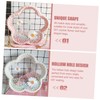 OHPHCALL 4pcs Yarn Basket Base Heart DIY for Crochet Transparent