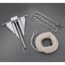 OEM Yamaha Marine Boat 10 lb Anchor Kit w/Chain and rope SBT-ANCHR-KT-08