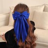 Big Silky Satin Hair Bows for Women Girls,Large Long Tail