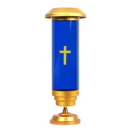 Solar Lights for Cemetery,Solar Cross for Cemetery Grave,Cemetery Solar Lights for Grave for Outdoor Flower Bed Patio Yard Garden Lawn Memorial Cemetery Grave Decorations,Blue