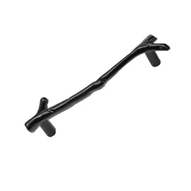 10 Pack Black Twig Pulls Branch Zinc Alloy Decorative Cabinet Wardrobe Furniture Door Drawer Knobs Pulls Handles Hardware, (96mm) Hole Centers
