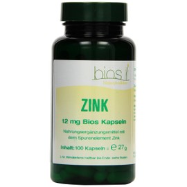 Bios Zinc 12 mg 100 Capsules Pack of 1 x 27 g