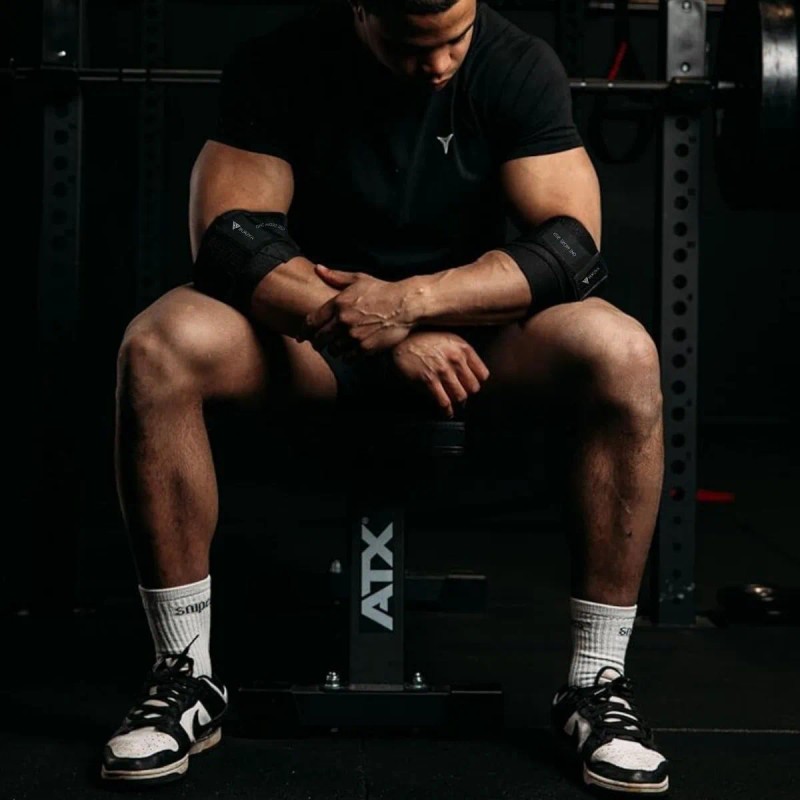Par Coderas Venda Elástica Premium Gym Crossfit Pesas Burzka