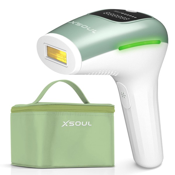 X-SOUL 2023 Epilator, Men's, Women's, Beard, Vio, Face-Compatible, IPL Light Beauty Device, 990,000 Rounds 6 Levels, Automatic & Manual 2 Modes, Full Body Application, Home Use, Birthday Gift, Protective Glasses Included, Japanese Instruction Manual Incl