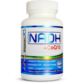 NADH  CoQ10 Fights Fatigue Naturally  Boost Stamina  Endurance  A Natural Energy Supplement  50mg PANMOL NADH  100mg CoQ10  60 Chewable Tablets by... 
