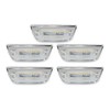 TIROL 5PCS 9LED Cab Marker Lights - Reflective Clear Lens