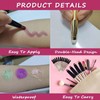 Eyeshadow Stick and Sponge Makeup Brush, Smooth Cream Shimmer Shadow