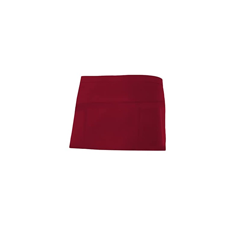 Velilla Delantal Corto Comandero Short Apron, Garnet red, One Size