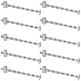 10 Sets of Furniture Connector Bolts and Barrel Nuts,Bed Bolt and Nut Kit (M6×100mm)