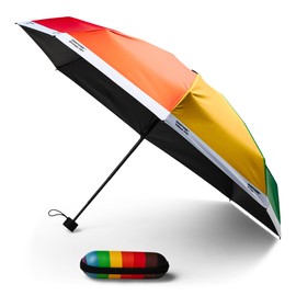 Pantone, Pocket Umbrella with Fashionable Travel Case, PRIDE Rainbow Colours