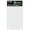 Dragon Grips Rubber Grip Tape Clear Hexagon, 25pc Multi Purpose