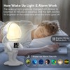 Astronaut Wake Up Light Sunrise Alarm Clock for Kids, Heavy