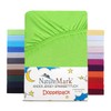 NatureMark Set of 2 Children's Jersey Fitted Sheets, 100% Cotton,