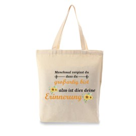 Yicadorn Motivationsgeschenke,Mutmacher Geschenk Frau,Personalisierte Geschenke für Lehrer Freundin Schwester Kollegen,Stoffbeutel,Geburtstagsgeschenk Weihnachtsgeschenke für Frauen Einkaufstaschen