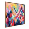 Kate and Laurel Sylvie EV Brushstroke 100 Framed Canvas Wall