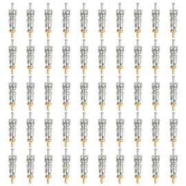 PATIKIL Air Conditioning Valve Core with Seal, 50 Pcs Refrigeration Service Valve Stem Cores for HVAC AC System Accessories
