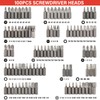 BEAUGIREW 100 Pcs Security Screwdriver Bit Set |Cr-V Steel |1/4-inch