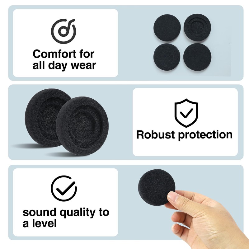 Annlpoy 4 x headphones, ear pads, headphone cover, comfortable, durable