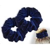 Emezddo 2 Stück Haargummi,Dickes Scrunchies,Samt Haarband,Elastisch Weich Headband,Mode Stirnband,Niedlich Haarschmuck,für