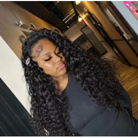 26 28 30 Inch Higher Grade Vietnamese Burmese Curly Hair Cambodian Natural Wave Hair Single Donor Hair Weave Bundles Extensioncolor: natual wave, Stretched Length: 12 inches