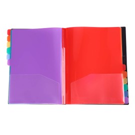 Project Folder A4 Organiser Desk Folder 12/20 Compartments Desk Folder Personal Folder with Elastic Band Folder Plastic Ring Binder Waterproof Ring Binder Personal Folder for School Office Art