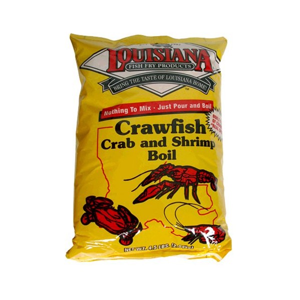 Louisiana Fish Fry Products Crawfish, Crab and Shrimp Boil Seasoning, 4.5-Pound Bag (Pack of 3)